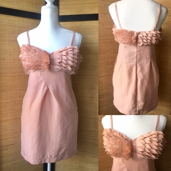 Pink Petal Cocktail Dress - Picture 1 of 8